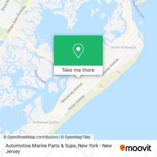 Automotive Marine Parts & Sups map