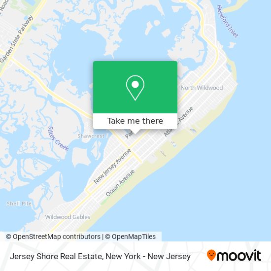 Jersey Shore Real Estate map