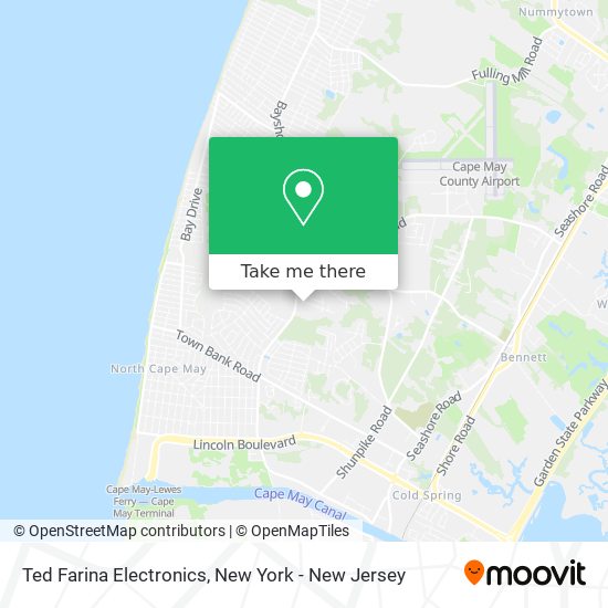 Ted Farina Electronics map