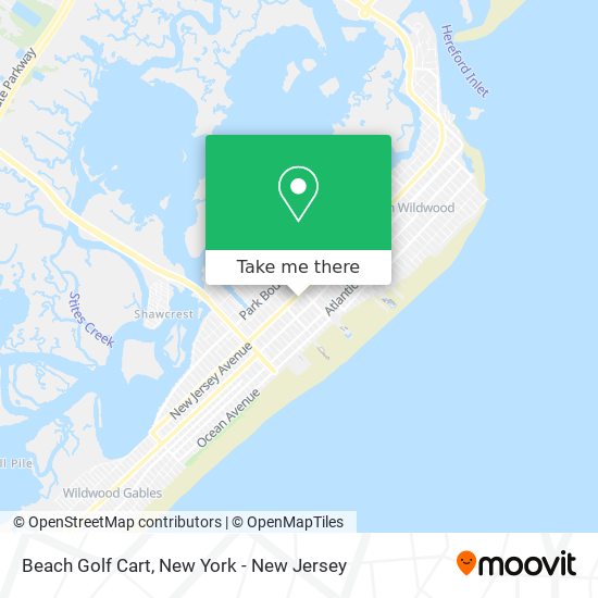 Beach Golf Cart map