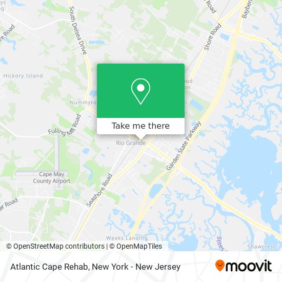 Atlantic Cape Rehab map