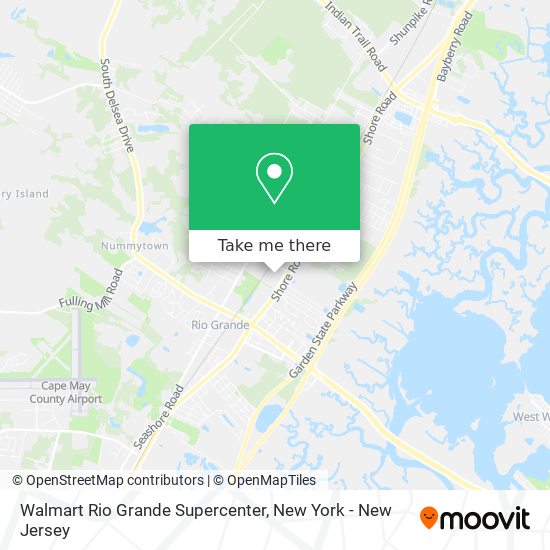 Walmart Rio Grande Supercenter map