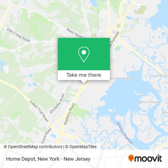 Home Depot map