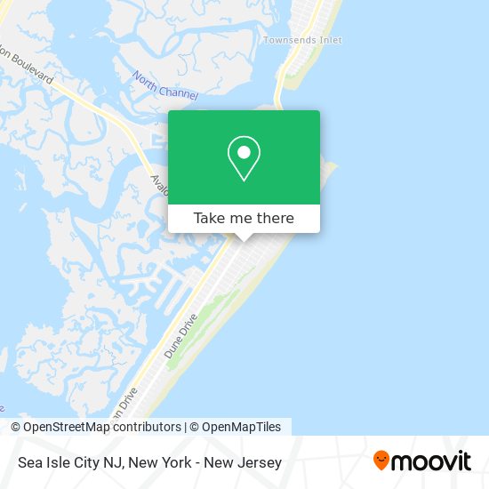 Mapa de Sea Isle City NJ