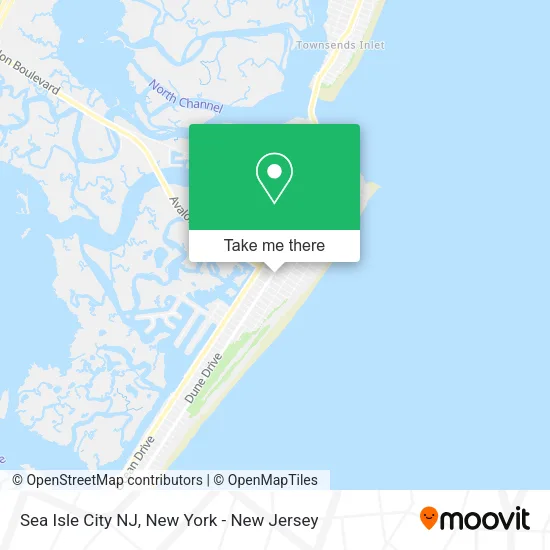 Sea Isle City NJ map