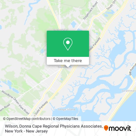 Wilson, Donna Cape Regional Physicians Associates map