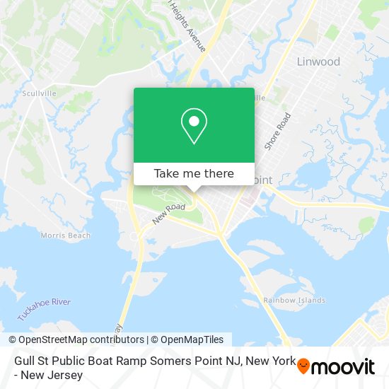 Mapa de Gull St Public Boat Ramp Somers Point NJ