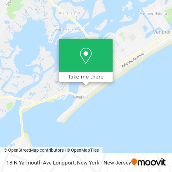 Mapa de 18 N Yarmouth Ave Longport