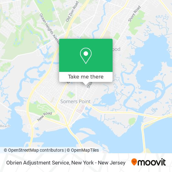 Obrien Adjustment Service map