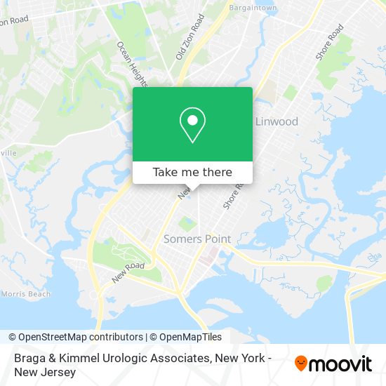 Braga & Kimmel Urologic Associates map