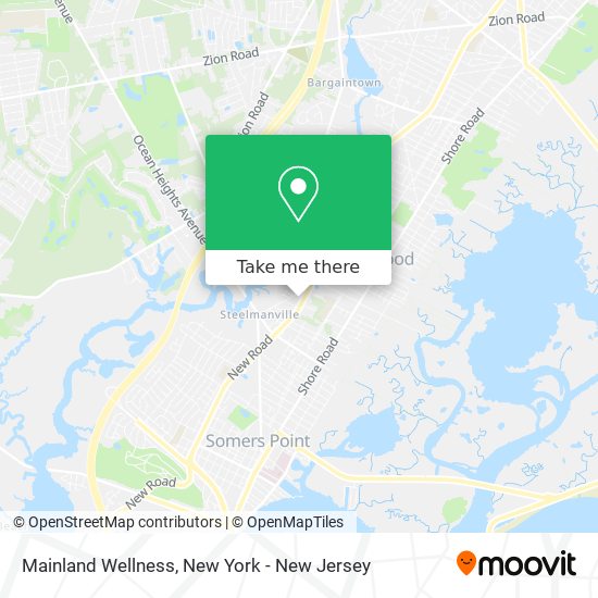 Mainland Wellness map