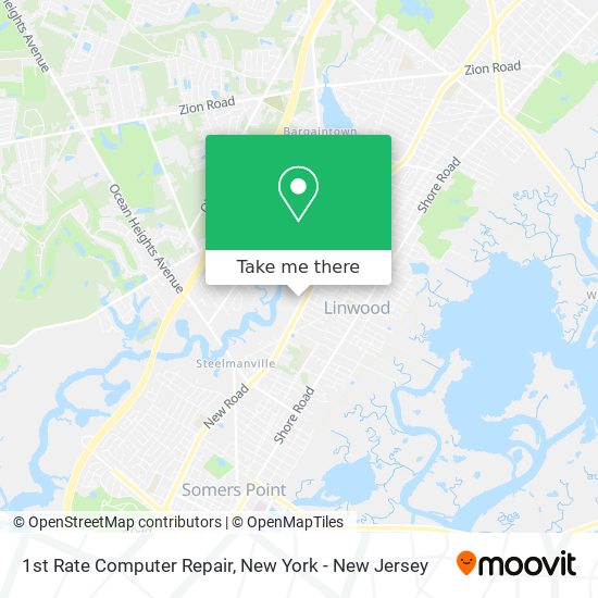 1st Rate Computer Repair map