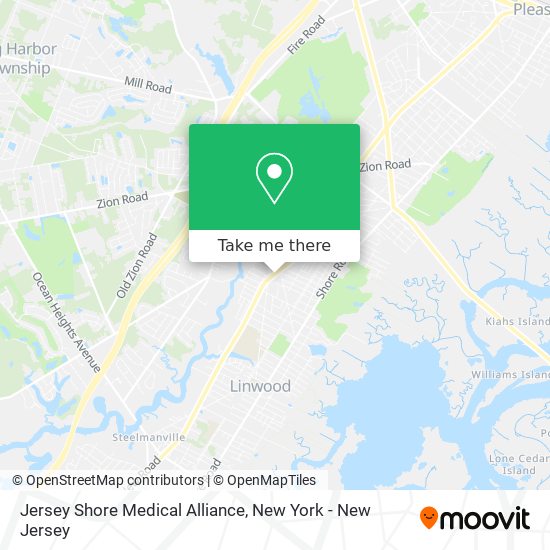 Jersey Shore Medical Alliance map