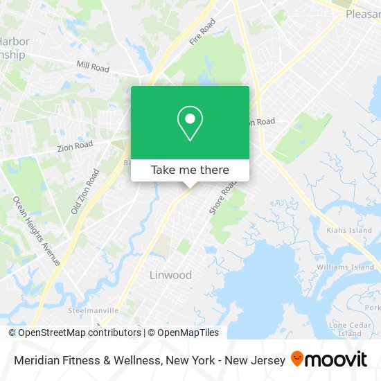 Meridian Fitness & Wellness map