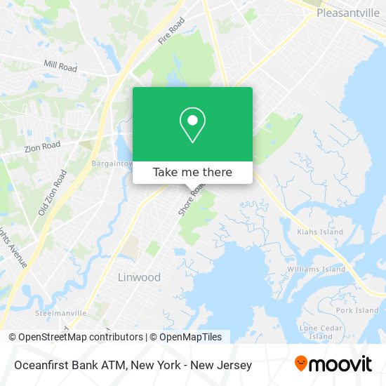 Mapa de Oceanfirst Bank ATM