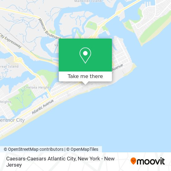 Caesars-Caesars Atlantic City map