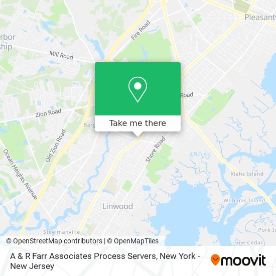 A & R Farr Associates Process Servers map