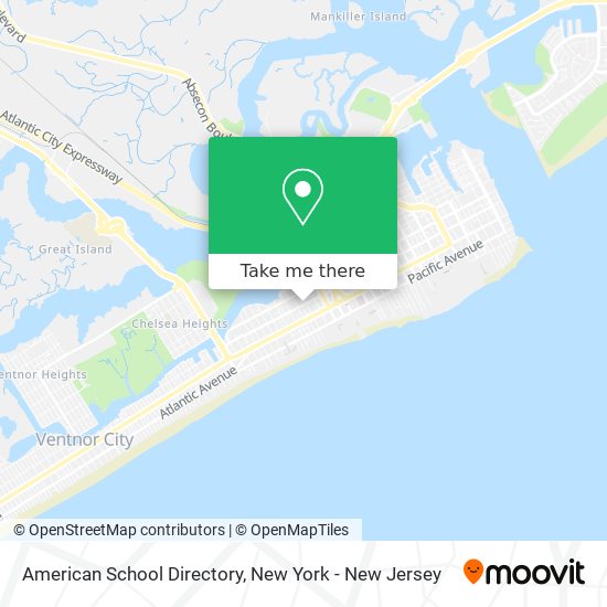 American School Directory map