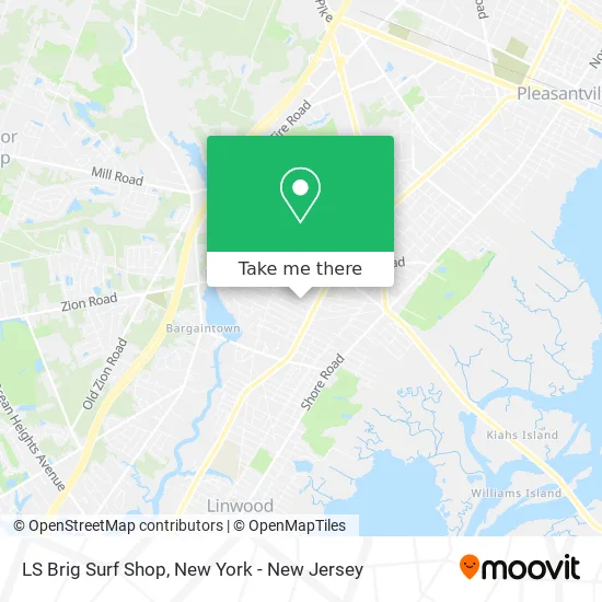 LS Brig Surf Shop map