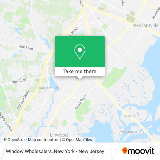 Window Wholesalers map