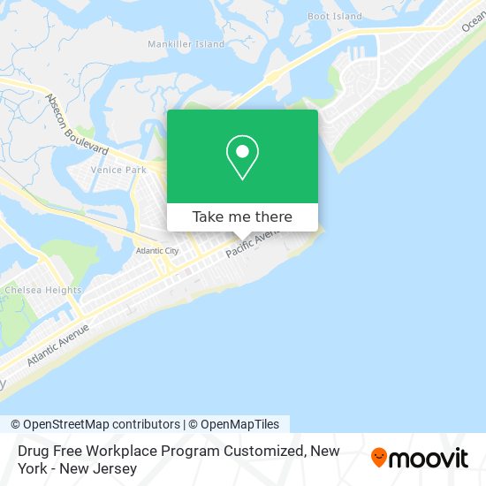 Drug Free Workplace Program Customized map