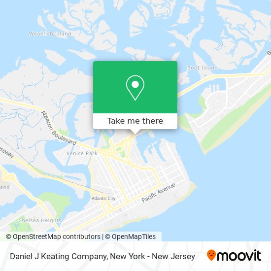 Daniel J Keating Company map