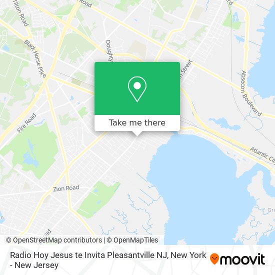 Mapa de Radio Hoy Jesus te Invita Pleasantville NJ