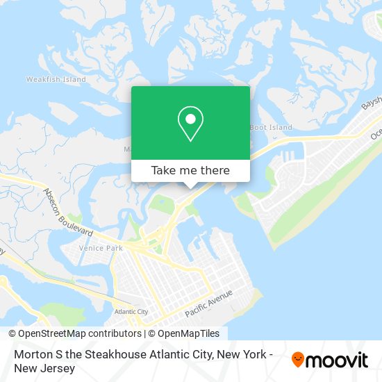 Mapa de Morton S the Steakhouse Atlantic City