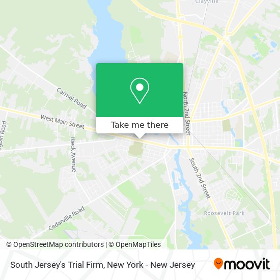 South Jersey's Trial Firm map