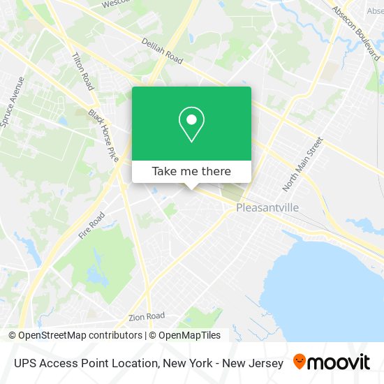 UPS Access Point Location map