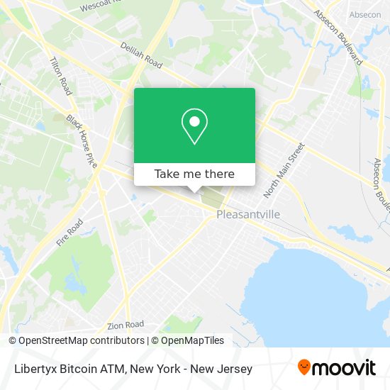 Mapa de Libertyx Bitcoin ATM