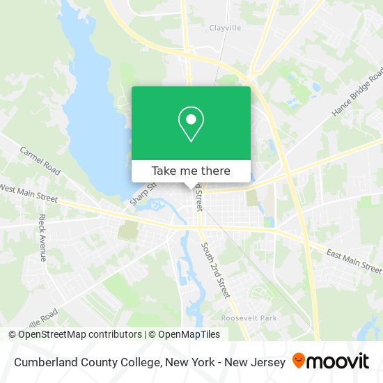 Mapa de Cumberland County College