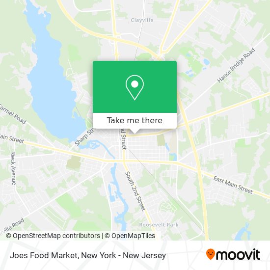 Joes Food Market map