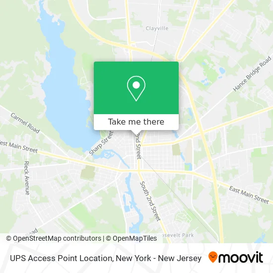 UPS Access Point Location map
