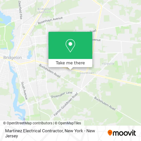 Martinez Electrical Contractor map