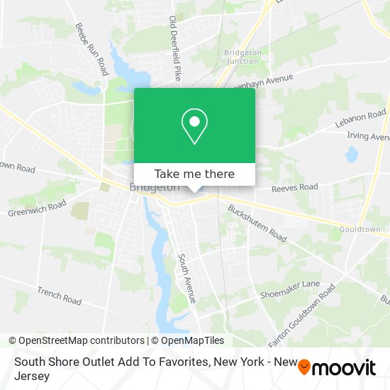 South Shore Outlet Add To Favorites map