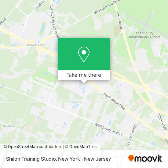 Shiloh Training Studio map