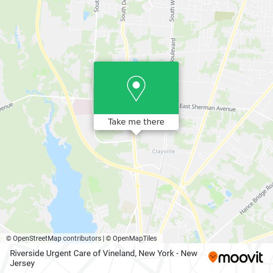 Riverside Urgent Care of Vineland map