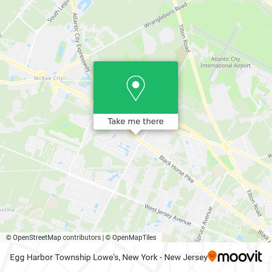 Egg Harbor Township Lowe's map