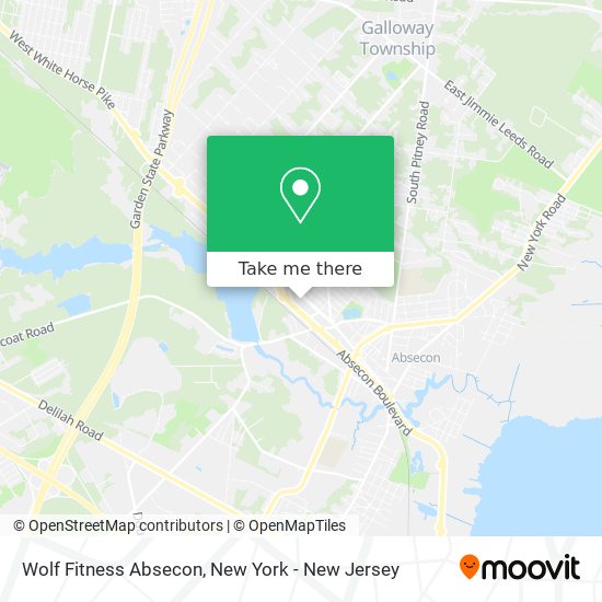 Mapa de Wolf Fitness Absecon