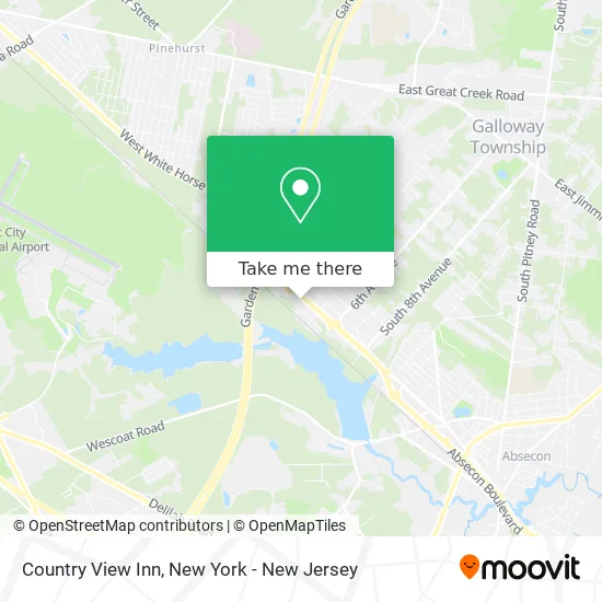 Country View Inn map