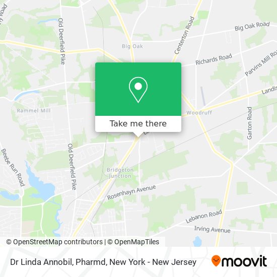 Mapa de Dr Linda Annobil, Pharmd
