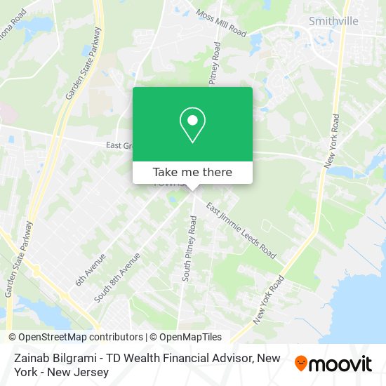 Zainab Bilgrami - TD Wealth Financial Advisor map