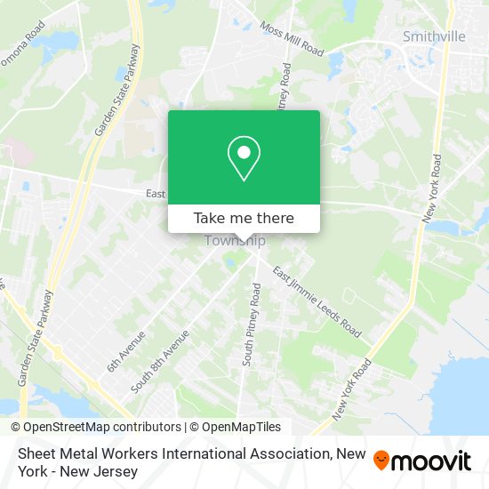 Mapa de Sheet Metal Workers International Association