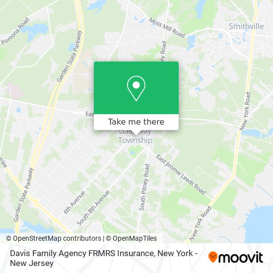 Mapa de Davis Family Agency FRMRS Insurance