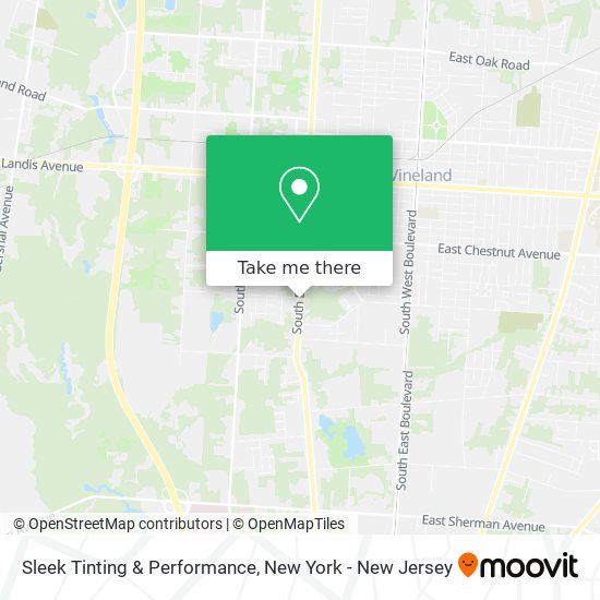 Mapa de Sleek Tinting & Performance