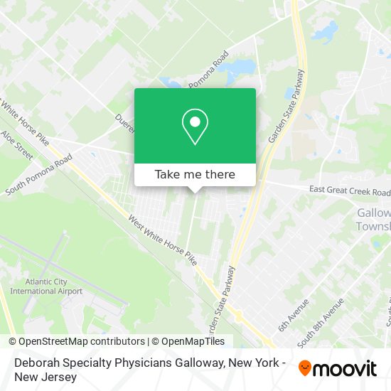 Deborah Specialty Physicians Galloway map