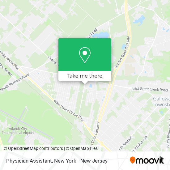 Physician Assistant map