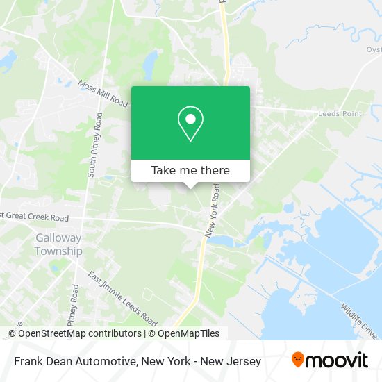 Frank Dean Automotive map