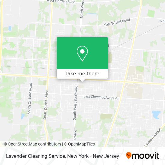 Mapa de Lavender Cleaning Service